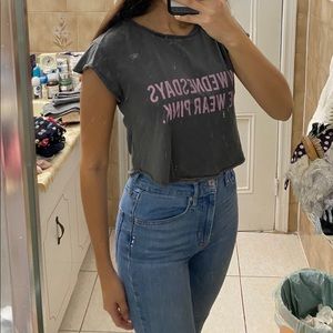 buy1get1 50% off!- Brandy Melville “On Wednesdays we wear pink” top